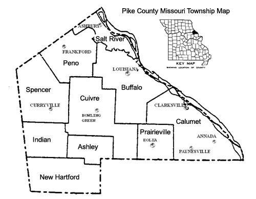 Pike County Missouri Township Map